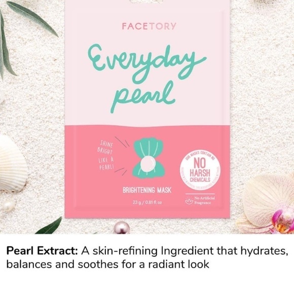 FACTORY Everyday Pearl Brightening Sheet Mask x2 - Picture 2 of 7